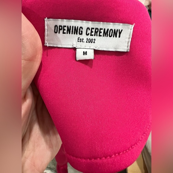 Opening Ceremony M Vibrant Pink Ruffle Dress - Picture 3 of 4